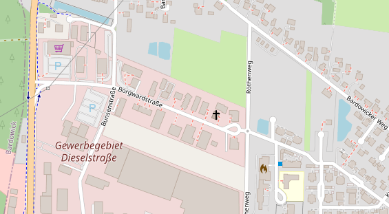 Branchen-Partner auf Satellitenbild