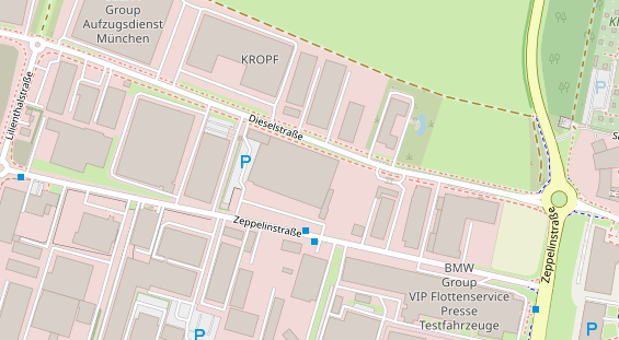 Branchen-Partner auf Satellitenbild