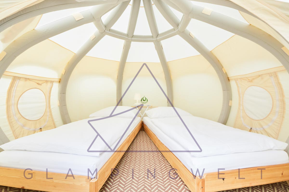 Camping - Ausstellung - Wien-Stadt - Air Zelte, aufblasbare Zelte für einen schnellen Aufbau und kurze Trip. Zwei Modelle 3m und 4,6m verfügbar. - GLAMPINGWELT