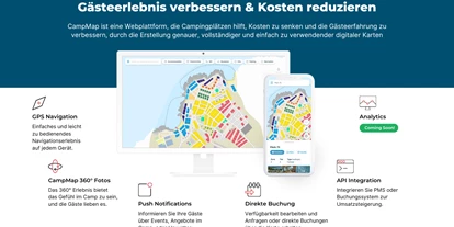 Camping - Platzmanagementsysteme - CampMap Merkmale und Beschreibung  - CampMap